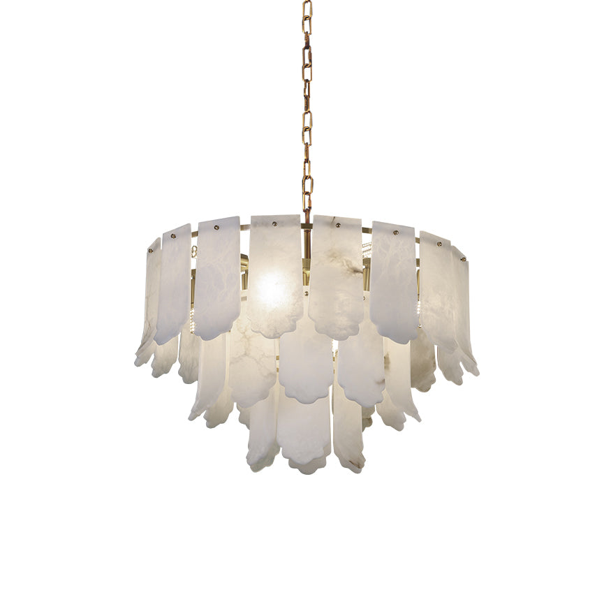 Evander Alabaster Tier Chandelier