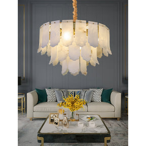 Evander Alabaster Tier Chandelier