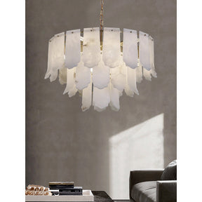 Evander Alabaster Tier Chandelier