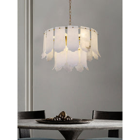 Evander Alabaster Tier Chandelier