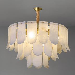 Evander Alabaster Tier Chandelier