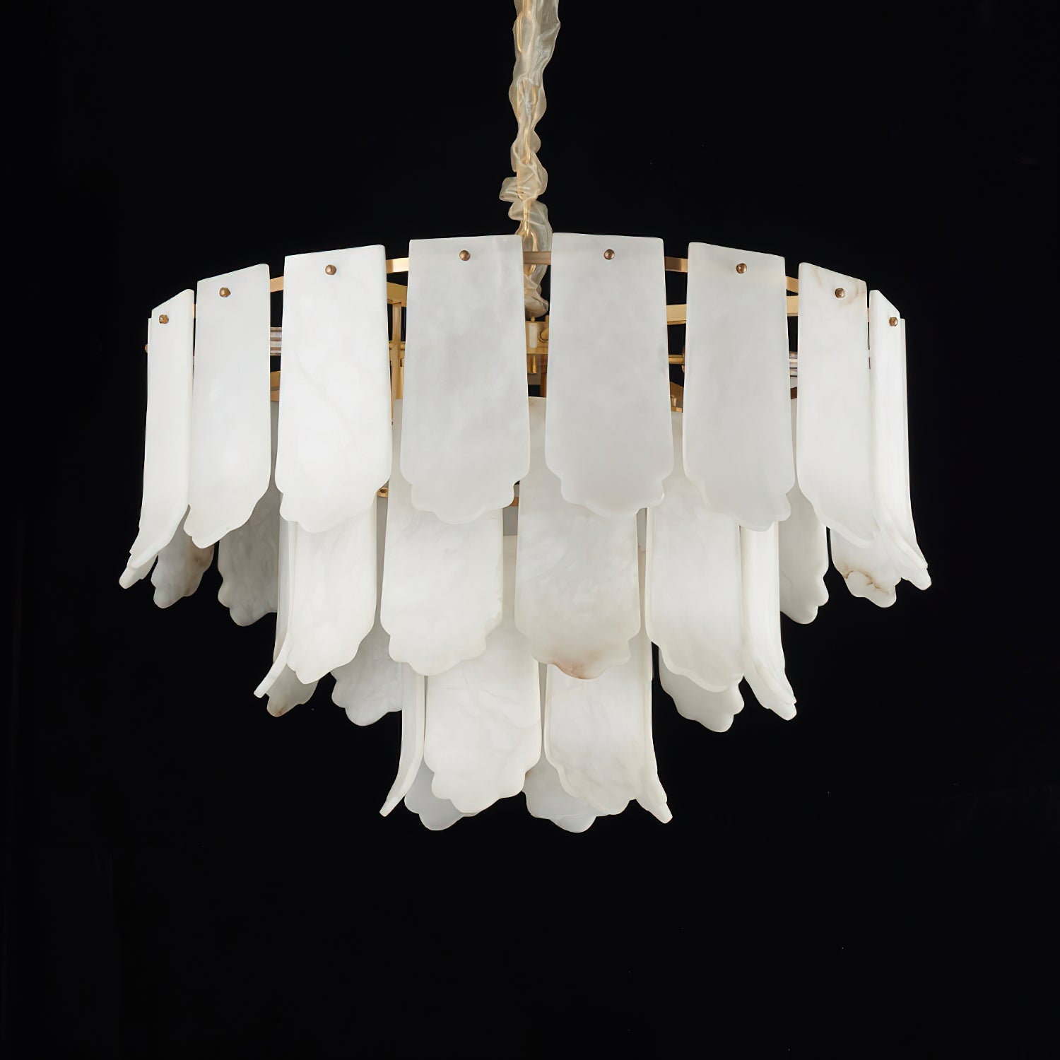 Evander Alabaster Tier Chandelier