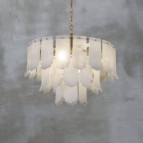 Evander Alabaster Tier Chandelier