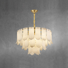 Evander Alabaster Tier Chandelier