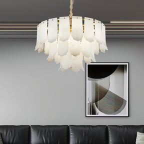 Evander Alabaster Tier Chandelier