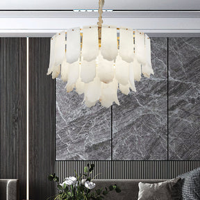 Evander Alabaster Tier Chandelier