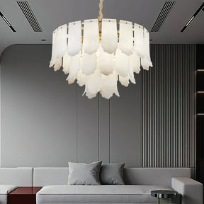 Evander Alabaster Tier Chandelier