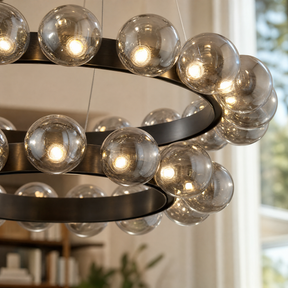 Ellison Bubbles Nested Glass Chandelier 31"
