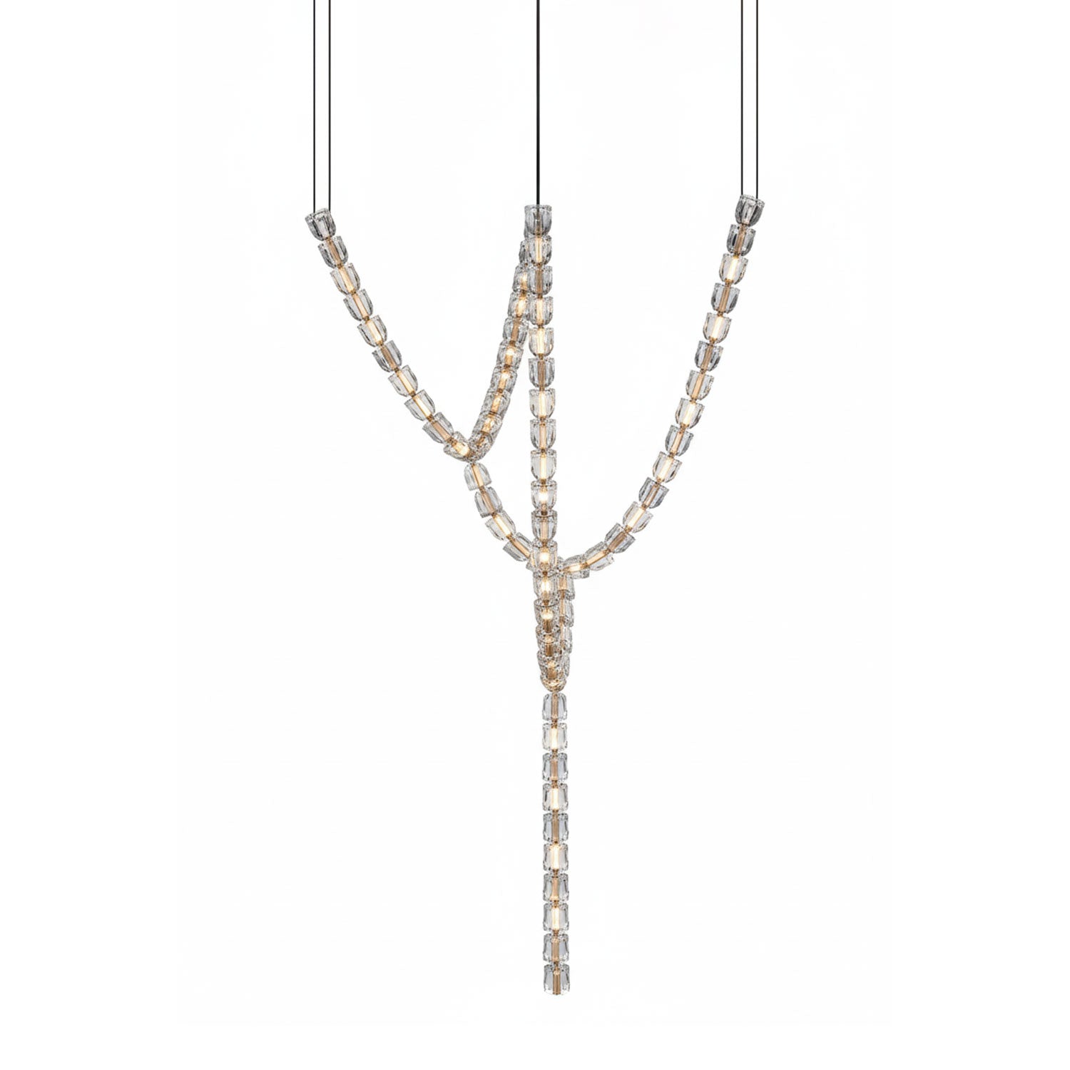 Gabriel Gold Crystal Chandelier