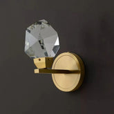 Slipe Faceted Crystal Prisms Short Wall Sconce