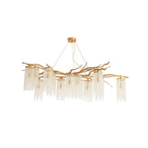 Forest Dawn Brass Branch Chandelier