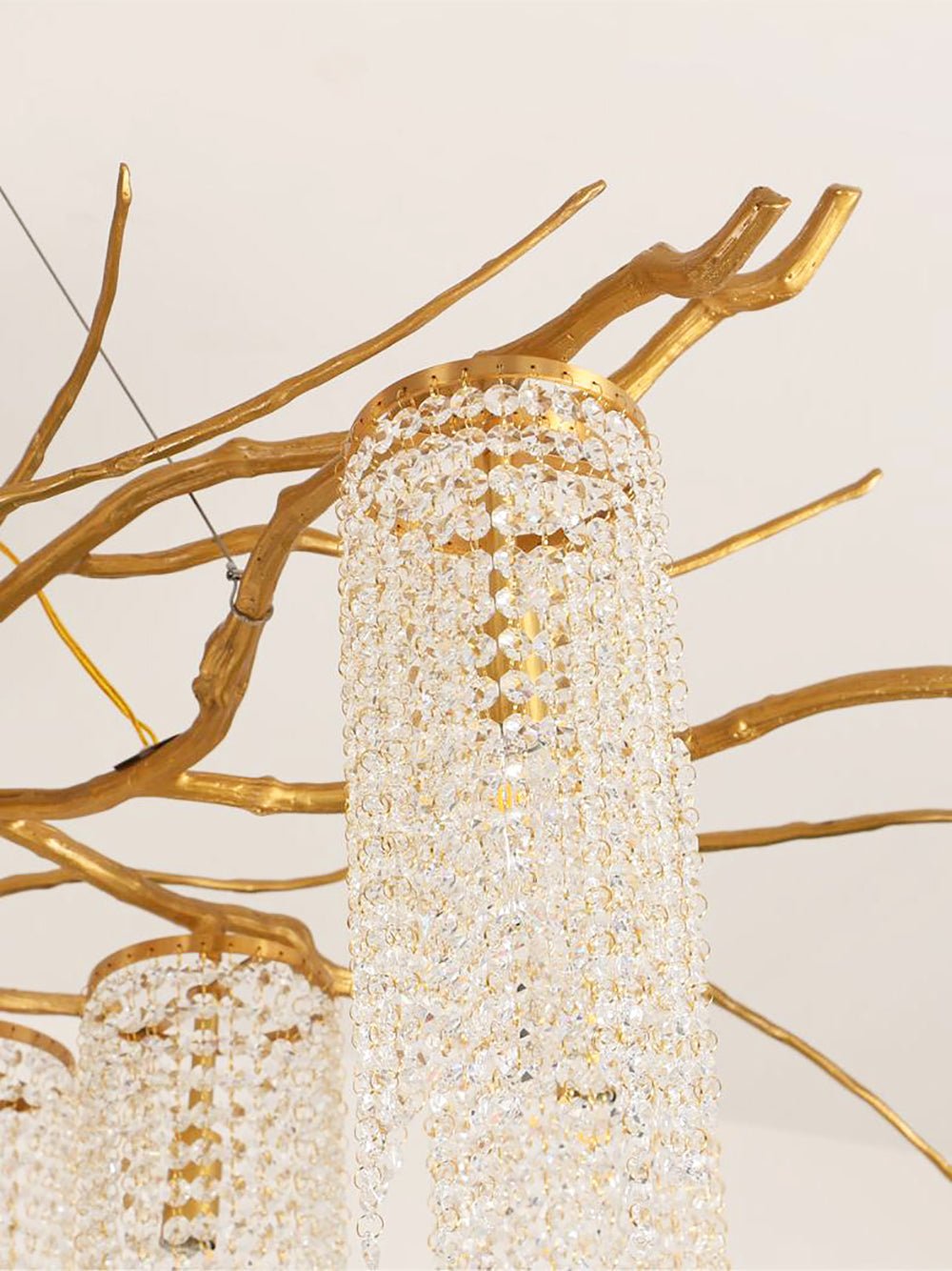 Forest Dawn Brass Branch Chandelier