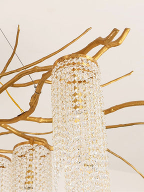 Forest Dawn Brass Branch Chandelier