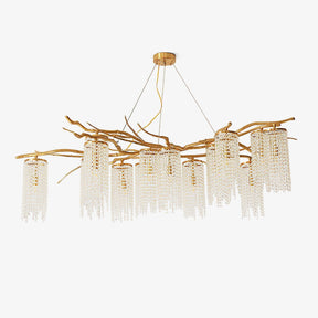 Forest Dawn Brass Branch Chandelier