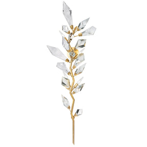 21026W3 58" Gold&Silver Crystal Sconce