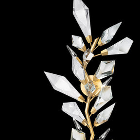 21026W3 58" Gold&Silver Crystal Sconce
