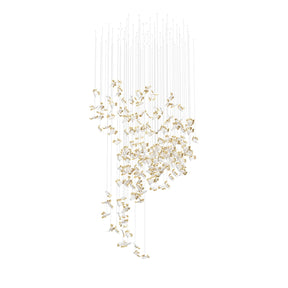 Galaxy Frosted Petals Frozen Chandelier
