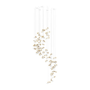 Galaxy Frosted Petals Frozen Chandelier