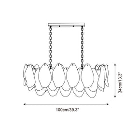 Caia Murano Glass Chandelier for Living Room