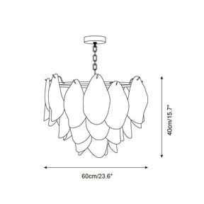 Caia Murano Glass Chandelier for Living Room