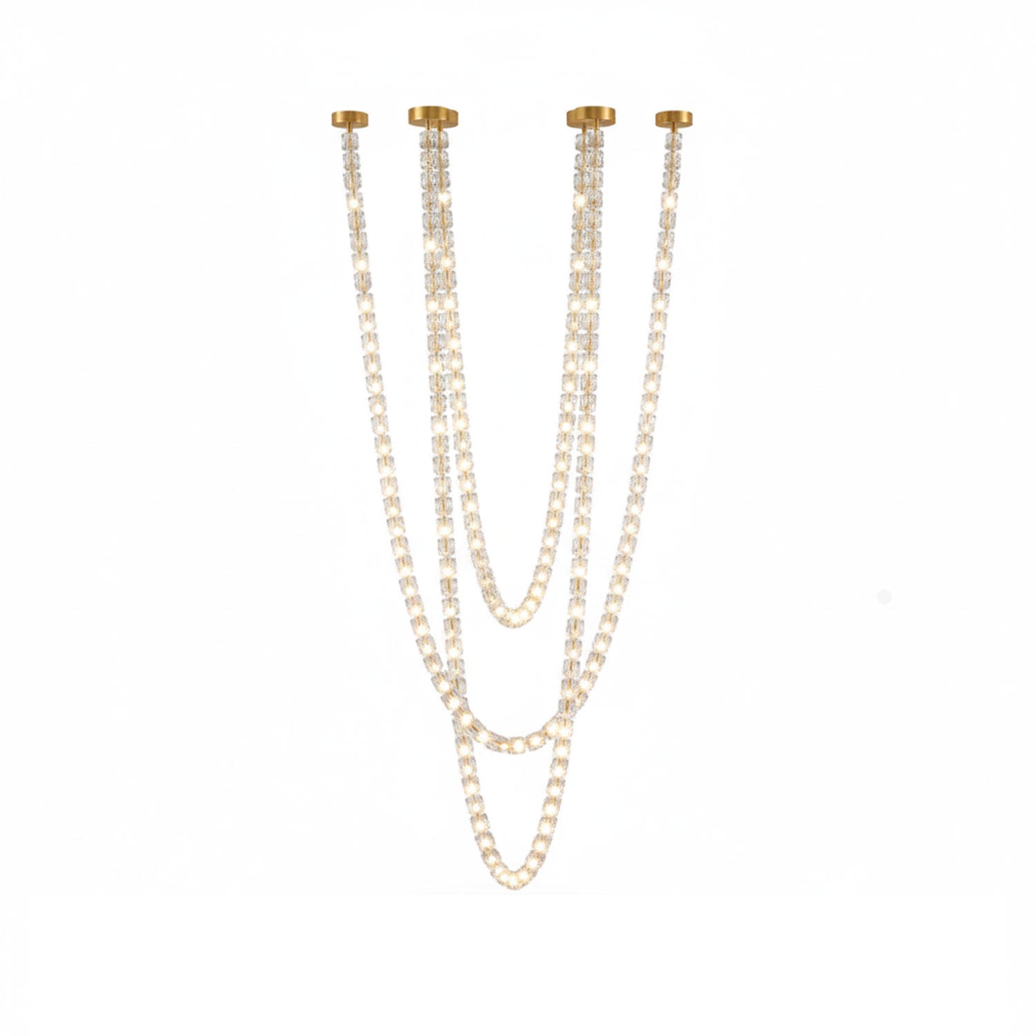 Gabriel Gold Crystal Chandelier