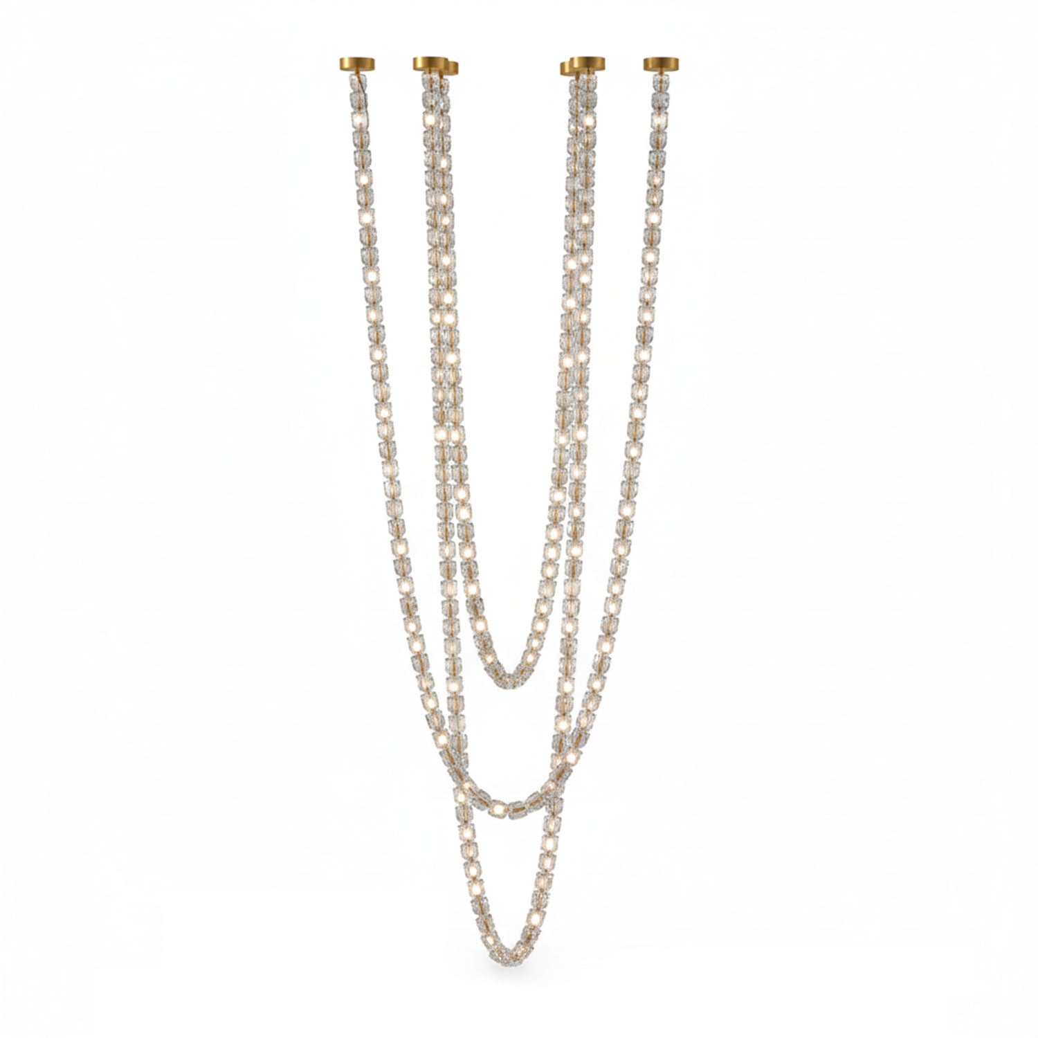Gabriel Gold Crystal Chandelier