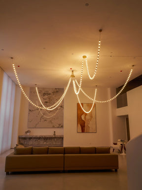 Gabriel Gold Crystal Chandelier