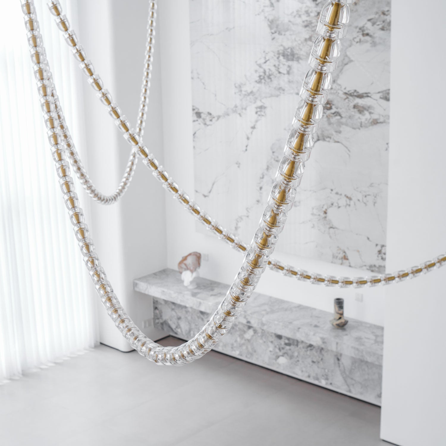 Gabriel Gold Crystal Chandelier