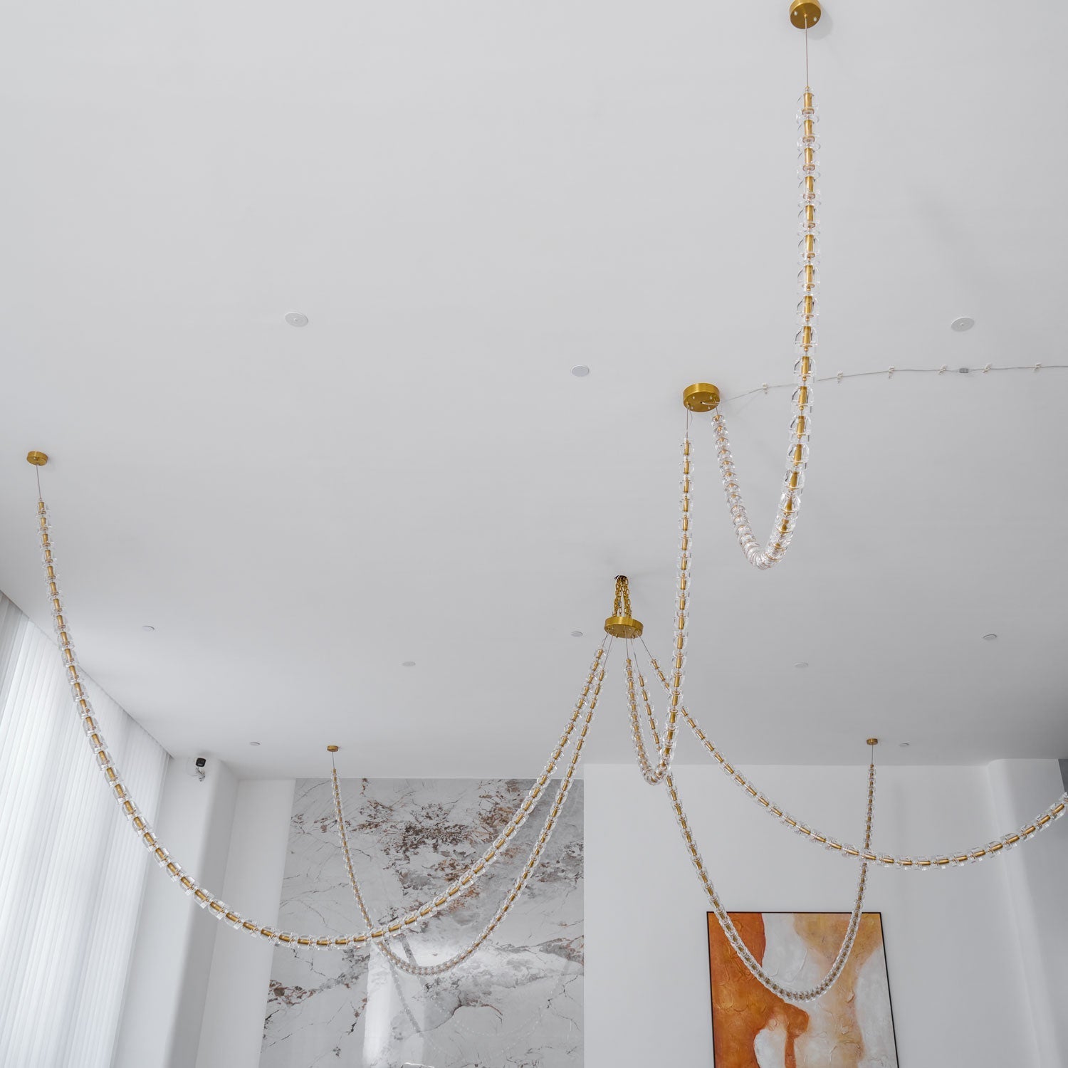 Gabriel Gold Crystal Chandelier