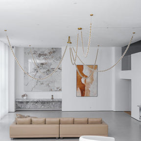 Gabriel Gold Crystal Chandelier