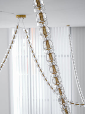 Gabriel Gold Crystal Chandelier
