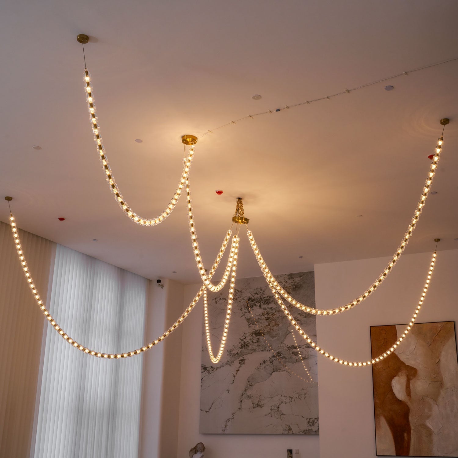 Gabriel Gold Crystal Chandelier