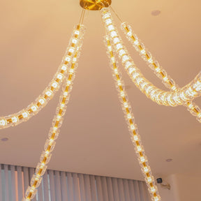 Gabriel Gold Crystal Chandelier