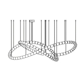Gabriel Gold Crystal Chandelier