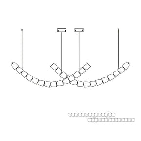Gabriel Chrome Crystal Chandelier