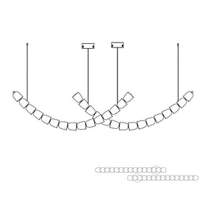Gabriel Chrome Crystal Chandelier