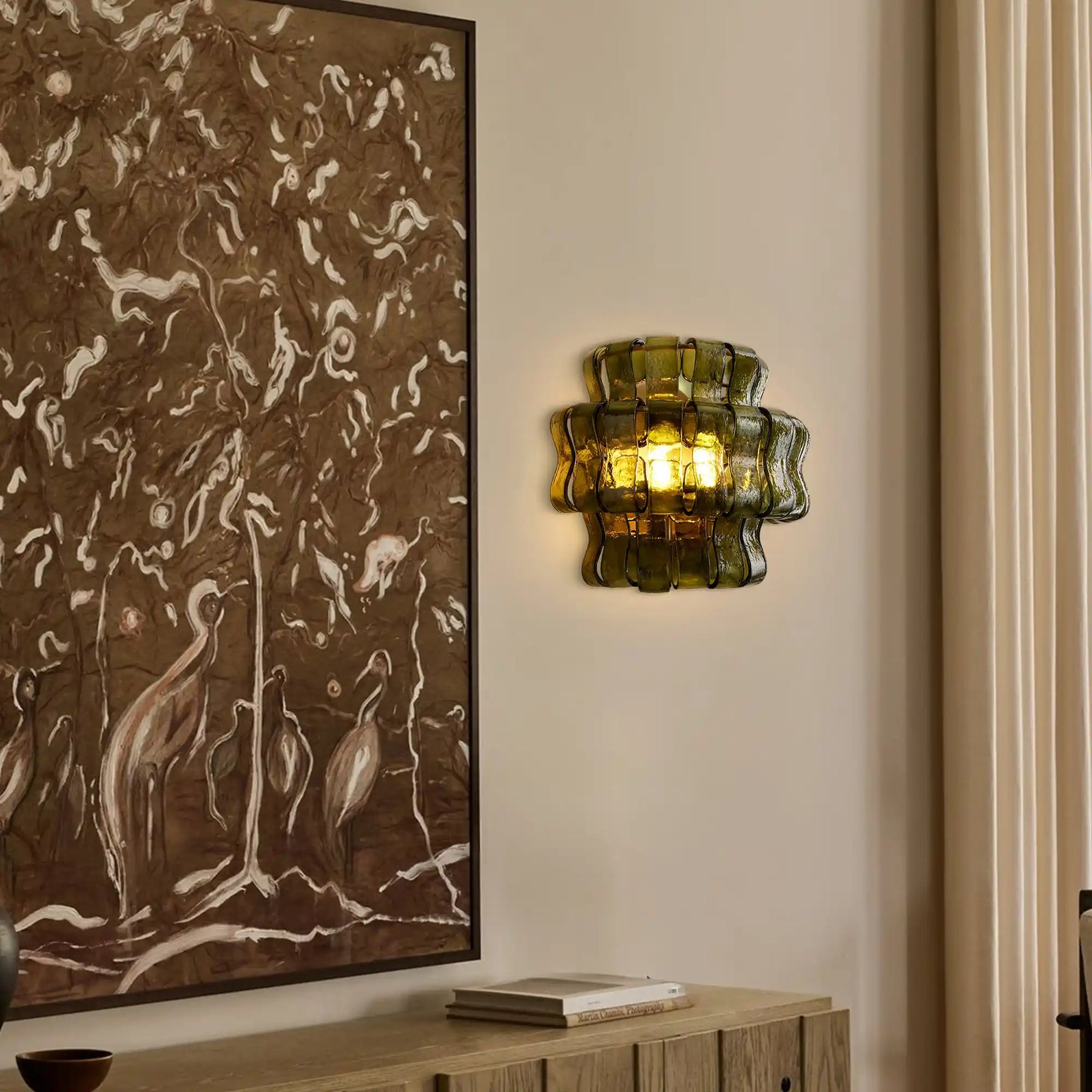 Ghiaccio Glass Wall Sconce