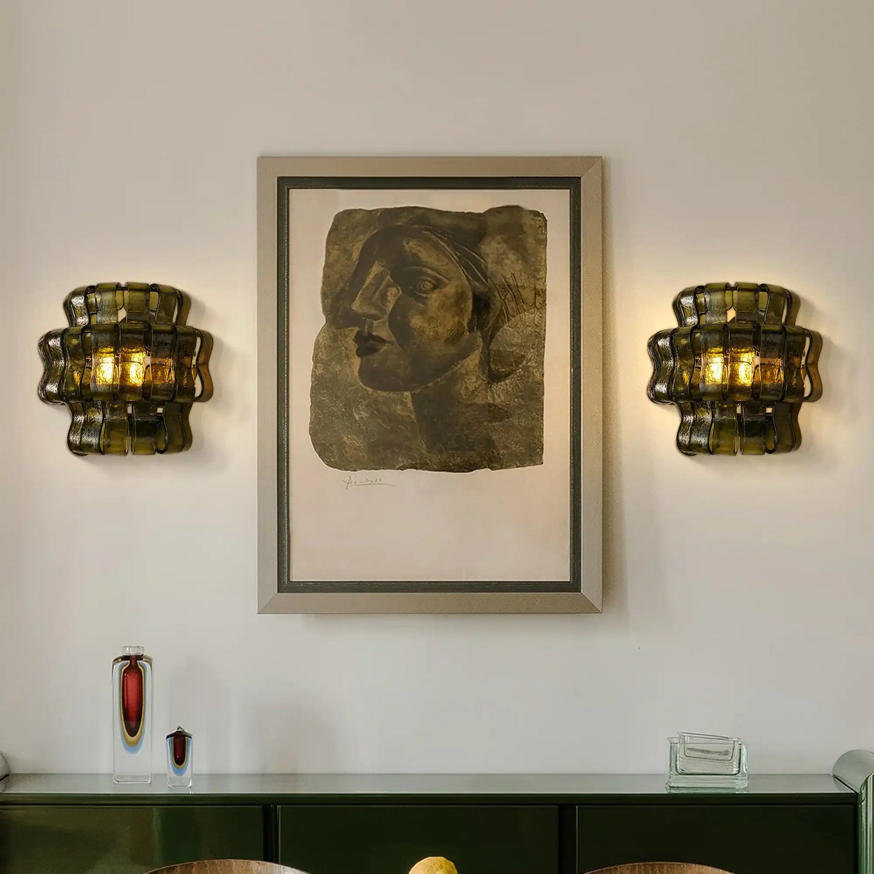 Ghiaccio Glass Wall Sconce