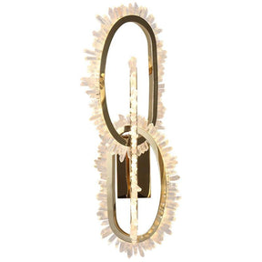 Gina Rock Crystal Unique Modern Wall Sconce