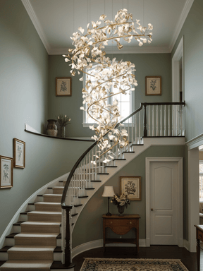 Gingko Ceramic Branch Chandelier Q