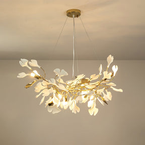 Gingko Ceramic Branch Chandelier Z