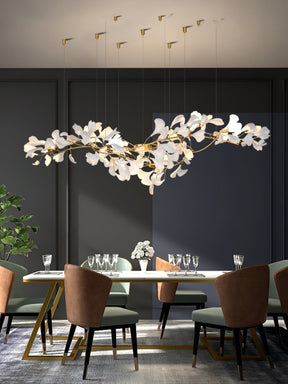 Gingko Ceramic Branch Chandelier Z