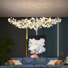 Gingko Ceramic Branch Chandelier Z