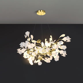 Gingko Ceramic Branch Chandelier Z