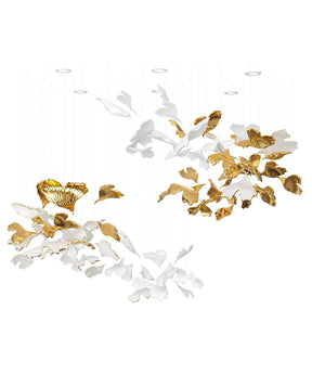 Ginkgo Ceramics Tree Chandelier