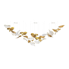 Ginkgo Ceramics Tree Chandelier