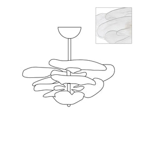 Petal Layered Murano Glass Chandelier