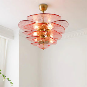 Petal Layered Murano Glass Chandelier
