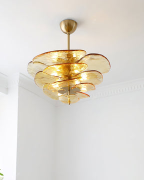 Petal Layered Murano Glass Chandelier