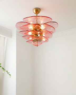 Petal Layered Murano Glass Chandelier